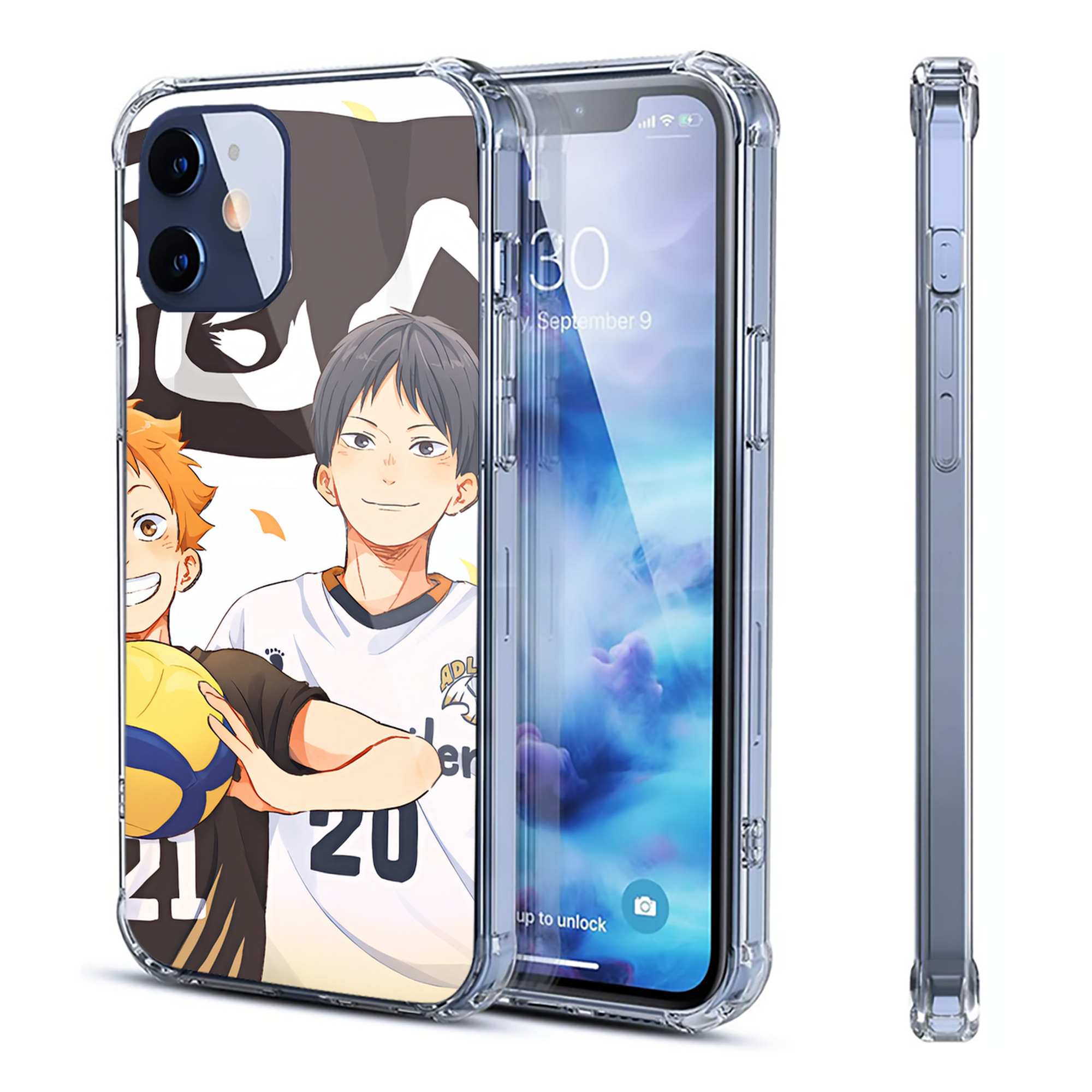（画像用） ハイキュー!! Haikyu!! 【iPhone 12シリーズ対応】透明スマホケース（クリアソフトケース）